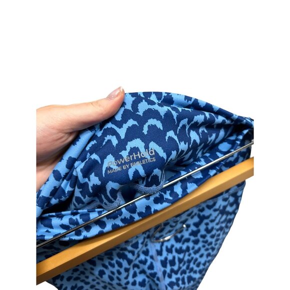 Fabletics PowerHold On the Go High Waist Navy & Cornflower Marina Sahara Print L - Picture 6 of 6